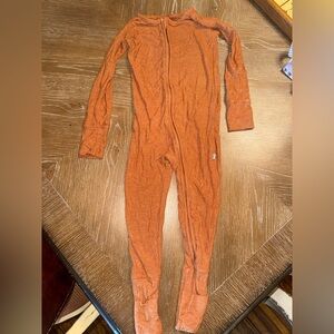 Little Sleepies Rustic Orange Ribbed Bamboo Viscose Zippy 2T